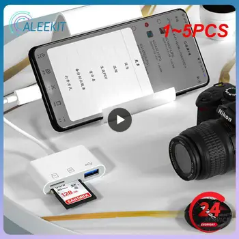 1-5 шт. Адаптер Elough Type C для чтения карт памяти TF CF SD, USB-адаптер для карт C для Macbook Huawei Samsung OTG Writer Compact