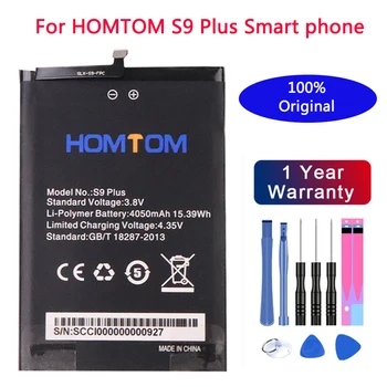 100% Новый высококачественный оригинальный аккумулятор homtom S9 Plus 4050 мАч для смартфона HOMTOM S9 Plus + бесплатные инструменты