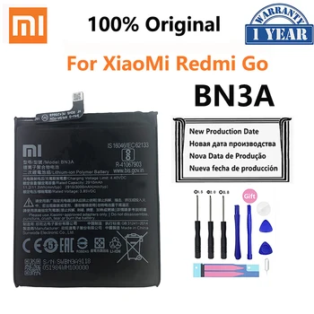 100% Оригинальный аккумулятор Xiao mi BN3A 3000 мАч для Xiaomi Redmi Go RedmiGo Высококачественные сменные батарейки для телефона
