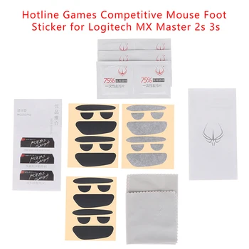 2/4 пары Оригинальных Ножек для мыши Соревновательного уровня Hotline Games, Коньки Для мыши Logitech MX Master 3 FTPE Mouse Glides