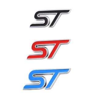 3D металлический логотип ST, эмблема, автомобильные наклейки, аксессуары, автомобильные инструменты, значок, подходящий для всех моделей, украшения, автомобильные аксессуары, наклейки