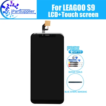 5,84 дюймовый ЖК-дисплей LEAGOO S9 + сенсорный экран 100% Оригинальный Протестированный ЖК-Дигитайзер Замена Стеклянной Панели Для LEAGOO S9
