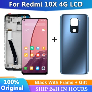 6,53 дюймовый Оригинальный Дисплей Для Xiaomi Redmi 10X 4G LCD Сенсорный экран Дигитайзер С Рамкой В Сборе Замена Для Redmi Note 9