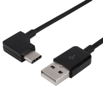 CYDZ Прямоугольный кабель Type C от USB-C до USB 2.0 с разъемом 90 градусов для планшета и мобильного телефона 20 см