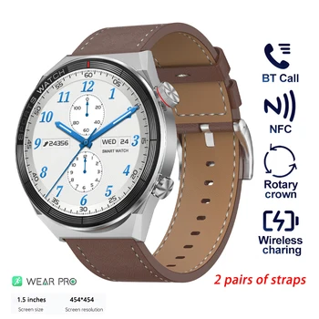 DT3 Mate Смарт-Часы для Мужчин с 1,5 Дюймовым HD-экраном NFC Smartwatch Женские Наручные часы Мужские Часы Цифровой GPS-Трекер Фитнес-Браслет