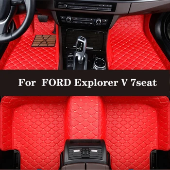 HLFNTF Full surround изготовленный на заказ автомобильный коврик для FORD Explorer V 7seat 2011-2018 автомобильные запчасти автомобильные аксессуары Автомобильный интерьер