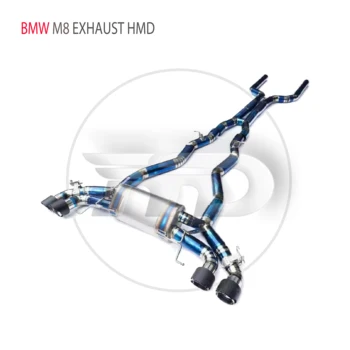 HMD Titanium Производительность выхлопной системы Catback Для BMW M8 Глушитель для автомобилей с регулируемым Клапаном