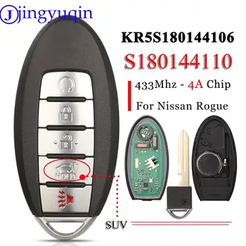 jingyuqin S180144110 5 кнопок Внедорожника Бесконтактный Смарт-Брелок 433 МГц 4A KR5S180144106 Для Nissan Rogue 2017 2018