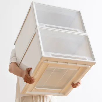 Jul2858 Ящик для хранения Выдвижной Шкаф Пластиковый Ящик для хранения одеяла для домашней одежды