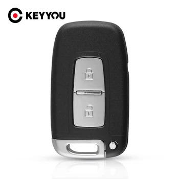 KEYYOU брелок для ключей 2 кнопки дистанционного ключа смарт-карта чехол подходит для Hyundai Genesis Coupe Sonata