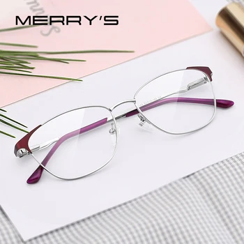 MERRYS DESIGN, женская модная оправа для очков с кошачьим глазом, модные женские очки для близорукости, Рецептурные оптические очки S2053