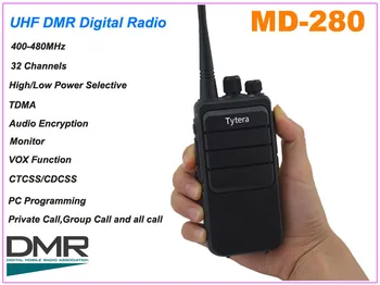 TYT tytera MD-280 UHF 400-480 МГц DMR, цифровое портативное двустороннее радио
