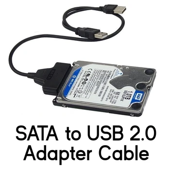 USB Sata Кабель, адаптер Sata к USB 2.0, Компьютерные кабельные разъемы, USB адаптер, кабель Sata, Поддержка 2,5 Дюйм(ов) SSD HDD Жесткого диска