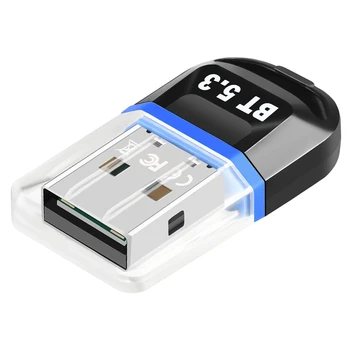 USB-адаптер Bluetooth 5.3, USB-приемник Bluetooth Поддерживает Портативный ПК, Настольный Bluetooth-гарнитура, Принимающий передатчик Синий