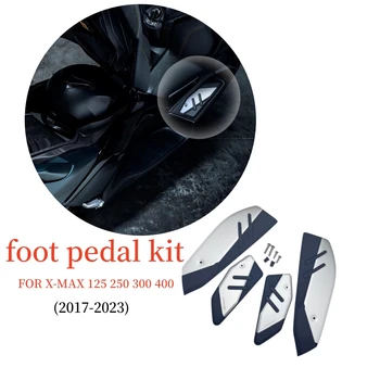 XMAX300 2023 Подножки для Yamaha X-MAX 125 250 300 400 2017 - 2023 Мотоциклетная Накладка Противоскользящая Педальная Накладка Подставка для ног