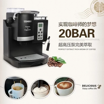 Автоматическая эспрессо-машина SN-3035, кофеварка с измельченными зернами и молочной пеной для дома, 220-240 В, 1200 Вт, 1 шт.