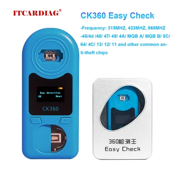 Автоматический частотный детектор ключей CK360 Easy Check Пульт дистанционного управления, тестер дистанционного ключа на частоту 315-868 МГц, чип ключа и аккумулятор