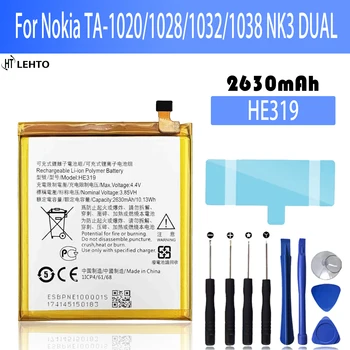 Аккумулятор HE319 для Nokia 3 NK3 NK 3 TA-1020 TA-1028 TA-1032 TA-1038, Ремонтная Деталь, Оригинальная Емкость Аккумуляторов для мобильных телефонов Bateria