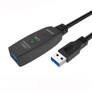 Активный удлинитель USB 3.0 5 М 10 М с усилителем USB 3.0 Тип A Для мужчин и женщин, удлинитель USB 3.0, кабель-ретранслятор, шнур