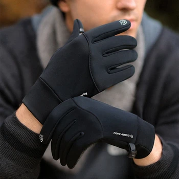 Альпинистский Ветрозащитный сенсорный экран плюс бархатные зимние уличные мужские Женские термальные перчатки для кемпинга и велоспорта