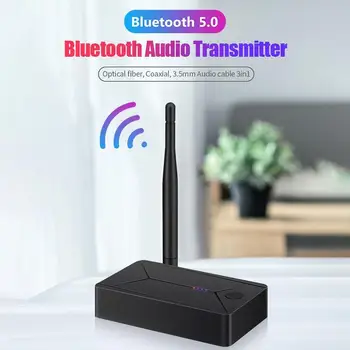 Аудиопередатчик Bluetooth 5.0 3,5 мм AUX Коаксиальный разъем для оптоволокна Адаптер с антенной Plug And Play Материал ABS Коаксиальный