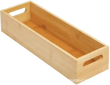 Бамбуковый ящик Стеллаж для хранения Кухонной техники Держатель для хранения Лотка Подставка для посуды Настольные принадлежности Ящик для хранения Всякой Всячины