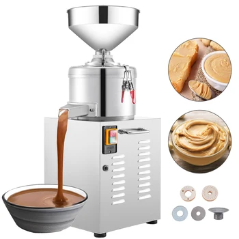 Бесплатная доставка, машина для производства орехового масла Большой емкости 2020, промышленная автоматическая машина для измельчения арахисового масла