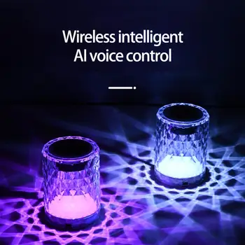 Беспроводной умный динамик RGB, умный сабвуфер, аудиомикрофон с искусственным интеллектом, Умный дом, Wi-Fi, Bluetooth, голосовое управление, работа с ассистентом