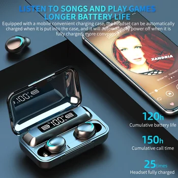 Беспроводные Наушники F9 Bluetooth-Гарнитура Без Потерь Качества звука, Спортивное Активное Шумоподавление Huawei OPPOvivo Apple Universal
