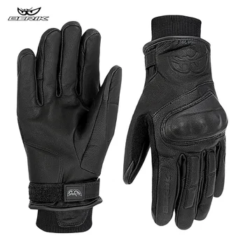 Велосипедные перчатки, зимние утепленные перчатки, Ретро мотоциклетные перчатки, водонепроницаемые перчатки для мотокросса, мужские женские перчатки