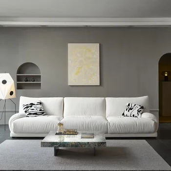Водонепроницаемый диван для гостиной Современная Ткань Европейский Минималистичный Уютный Бархатный диван Для Гостиной Напольные Диваны Wohnzimmer Мебель для дома
