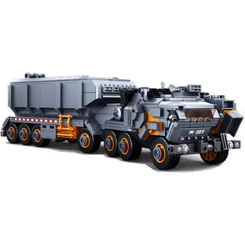 Военная модель, строительный блок, Блуждающая Земля, тяжелый транспортный автомобиль, грузовик, 832 шт., обучающая игрушка-кирпичик