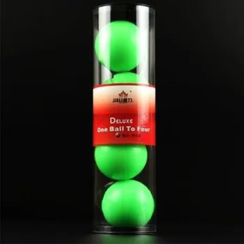 Высококачественный Роскошный шар от одного до четырех зеленых (светящаяся версия) мягких резиновых шариков для умножения-сценические фокусы, магия крупным планом