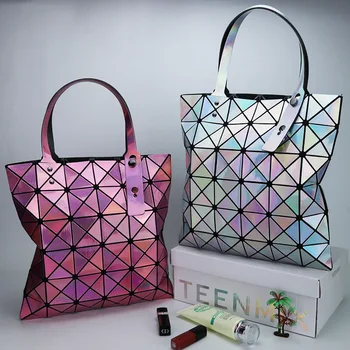 Геометрическая лазерная сумка в виде ромба, Женская сумка, Женская мода, Универсальный геометрический тренд, женская сумка