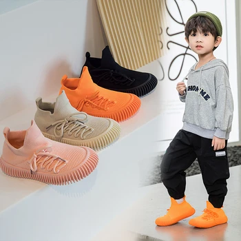 Детская Широкая обувь 2022, Новые модные однотонные сетчатые дышащие мягкие кроссовки для девочек и мальчиков, повседневная обувь для малышей, обувь для маленьких детей