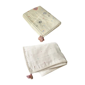 Детское одеяло для мальчиков и девочек, детское одеяло для новорожденных, вязаное Детское покрывало, детское одеяло для фотографий, чехол для душа, подарок