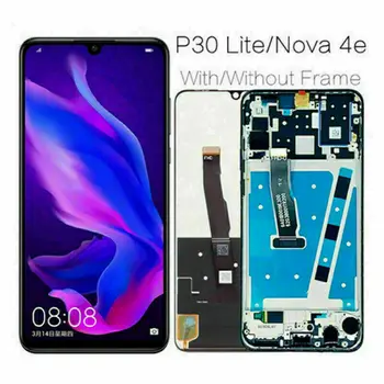Для Huawei P30 Lite/Huawei Nova 4e ЖК-дисплей с Сенсорным экраном, Дигитайзер с Рамкой (48 Мп)