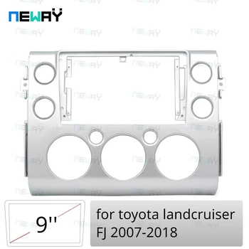 для Toyota Land Cruiser FJ 2007-2018, Радио приборная панель, Автомобильный мультимедийный установочный комплект, рамка стереопроигрывателя объемного звучания