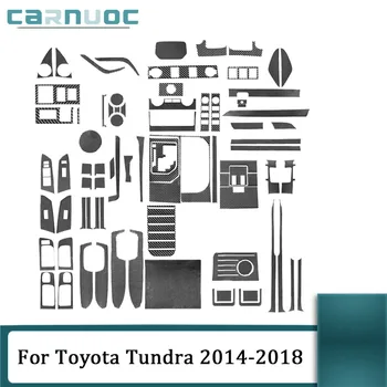 Для Toyota Tundra 2014 2015 2016 2017 2018 Черные Наклейки Из Углеродного Волокна, Отделка Салона Автомобиля, Декоративные Аксессуары