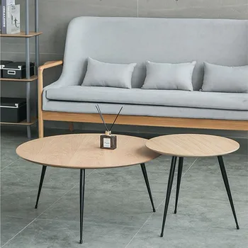 Домашний Журнальный столик в гостиной, японский Мини-столик, Несколько современных минималистичных Балконов, Маленький Круглый столик из кованого железа 2023