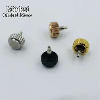 Заводная головка часов Miuksi из нержавеющей стали подходит для корпуса Miuksi 40 мм NH35 NH36 ETA 2836 Miyota 8205 8215 821A DG2813 3804 механизм