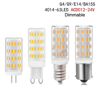 Затемняемая Мини-Лампа G4 G9 E14 BA15S LED 5 Вт Лампа Переменного тока постоянного тока 12 В 24 В Свечи Заменяют 50 Вт Галогенные лампы для Прожектора Люстры