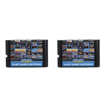 Игровой картридж 4X 112 в 1, 16-разрядный игровой картридж для Sega Megadrive, игровой картридж Genesis для PAL и NTSC
