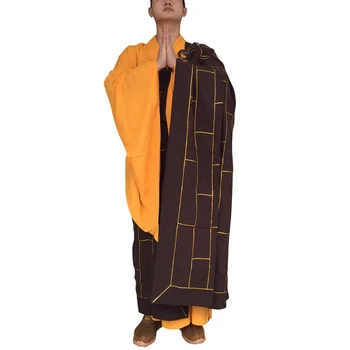 Касая Цзяша Китайские Буддийские Халаты Буддистский монах Цуйи Коричневый Цзыи Мужчины