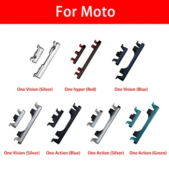 Кнопка включения Выключения громкости Кнопка включения питания Замена гибкого кабеля для Moto One Action Vision Fusion Plus