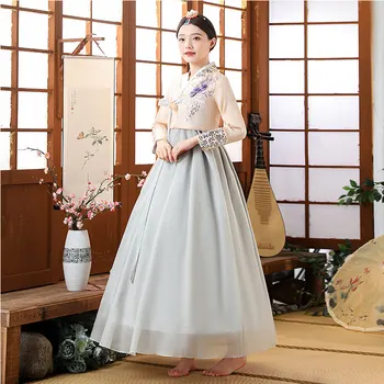 Корейская традиционная одежда, Азиатское национальное платье для танцев, Праздничное платье Феи Ханбок, Женская Дворцовая Свадебная одежда Ханбок для сцены