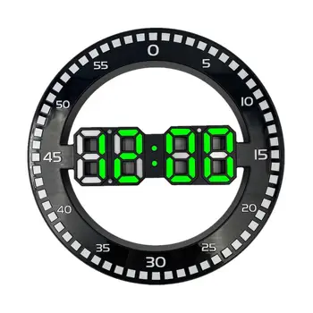 Корейские настенные часы для гостиной, 3D декоративные светодиодные креативные настенные часы, электронные часы, большой экран с функцией переключения секунд