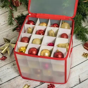 Коробка для хранения Безделушек, Органайзер для хранения Рождественских Шаров, Органайзер для украшений на Рождественскую Елку, Разделитель для хранения безделушек, Коробка для хранения игрушек