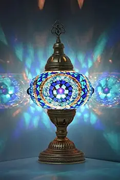 Лампа, Мозаичная настольная лампа, Антикварное Марокканское декоративное стекло, Богемный Винтажный абажур, Маленький письменный стол, Прикроватный витраж от Тиффани