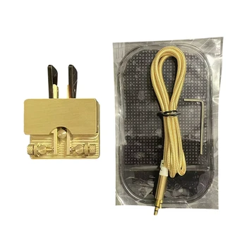 Латунный Телеграфный ключ JCY-56 Автоматический ключ с двумя лопастями, Магнитный ключ постоянного тока, Ключ Морзе